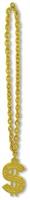 Gold Chain Beads w/"" Medallion
