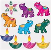Foil Diwali Cutouts
