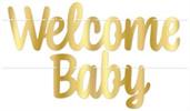 Foil Welcome Baby Streamer