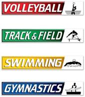 Summer Sports Street Sign Cutouts
