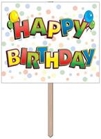 Happy Birthday Yard Sign