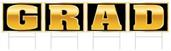 Plastic Grad Yard Sign