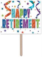 Happy Retirement Yard Sign