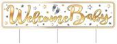 Plastic Jumbo Welcome Baby Yard Sign