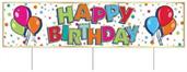 Plastic Jumbo Happy Birthday Yard Sign