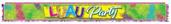 Metallic Luau Party Fringe Banner