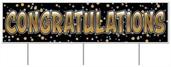 Plastic Jumbo Congratulations Yard Sign