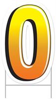 Plastic "0" Yard Sign