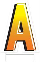 Plastic "A" Yard Sign