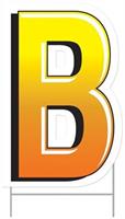 Plastic "B" Yard Sign