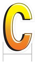 Plastic "C" Yard Sign