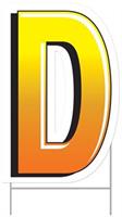 Plastic "D" Yard Sign
