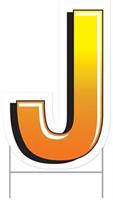 Plastic "J" Yard Sign