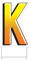 Plastic "K" Yard Sign