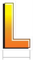 Plastic "L" Yard Sign