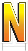 Plastic "N" Yard Sign
