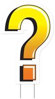 Plastic "Question Mark" Yard Sign