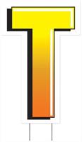 Plastic "T" Yard Sign