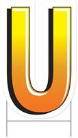 Plastic "U" Yard Sign