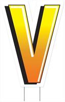 Plastic "V" Yard Sign