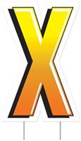 Plastic "X" Yard Sign