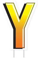 Plastic "Y" Yard Sign