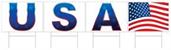 Plastic USA Yard Sign