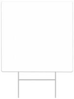 Plastic "Blank" Yard Sign