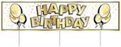 Plastic Jumbo Happy Birthday Yard Sign