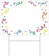 Plastic "Blank" Yard Sign