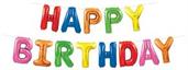 Happy Birthday Balloon Streamer