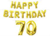 Happy Birthday "70" Balloon Streamer
