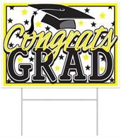 Plastic Congrats Grad Yard Sign