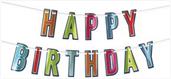 Foil Happy Birthday Streamer
