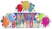 3-D Foil Happy Birthday Centerpiece