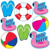 Pool Party Cutouts