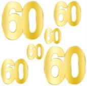 Foil "60" Birthday Cutouts