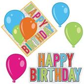 Plastic Happy Birthday Cutouts