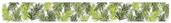 Metallic Palm Leaf Fringe Banner