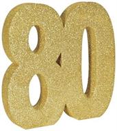 3-D Glittered "80" Centerpiece