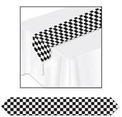 Printed Checkered Table Runner
