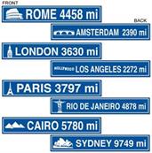 Travel Street Sign Cutouts