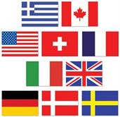 Mini International Flag Cutouts