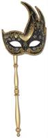 Glittered Mask w/Stick