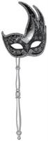 Glittered Mask w/Stick