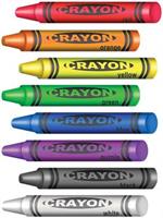 Crayons Peel 'N Place