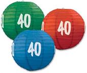 "40" Paper Lanterns