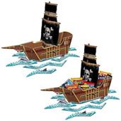 3-D Pirate Ship Centerpiece