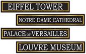 French Street Sign Cutouts