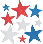 Glittered Foil Star Cutouts